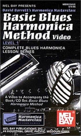 Tapa de Mel Bay Basic Blues Harmonica Method Video