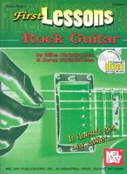Tapa de Mel Bay's First Lessons Rock Guitar Book/CD Set
