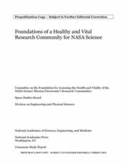 Tapa de Foundations of a Healthy and Vital Research Community for NASA Science