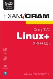 Tapa de CompTIA Linux+ XK0-005 Exam Cram