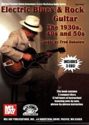 Tapa de Mel Bay Electric Blues & Rock Guitar-The 1930's 40's and 50's