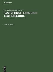 Tapa de Faserforschung und Textiltechnik. Band 26, Heft 8