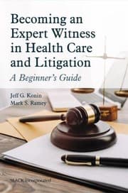 Tapa de Becoming an Expert Witness in Healthcare and Litigation