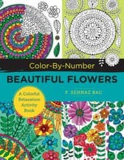 Tapa de Color-By-Number Beautiful Flowers