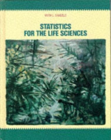 Tapa de Statistics for the life sciences