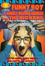 Tapa de Funny Boy versus the bubble-brained barbers from the Big Bang
