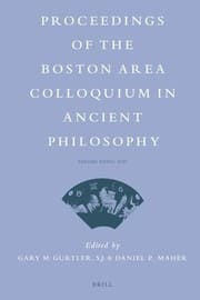 Tapa de Proceedings of the Boston Area Colloquium in Ancient Philosophy