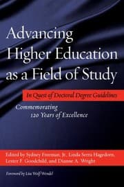 Tapa de Advancing Higher Education as a Field of Study
