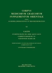 Tapa de Galeni in Hippocratis Epidemiarum Librum VI Commentariorum I-VIII Versio Arabica