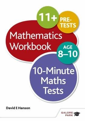 Tapa de 10-Minute Maths Tests Workbook Age 8-10