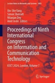 Tapa de Proceedings of Ninth International Congress on Information and Communication Technology