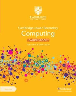Tapa de Cambridge Lower Secondary Computing Learner's Book 7 with Digital Access (1 Year)