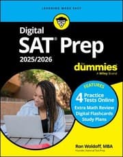 Tapa de Digital SAT Prep 2025/2026 for Dummies