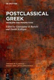 Tapa de Postclassical Greek