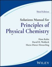 Tapa de Solutions Manual for Principles of Physical Chemistry, 3rd Edition