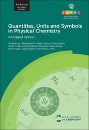Tapa de Quantities, Units and Symbols in Physical Chemistry