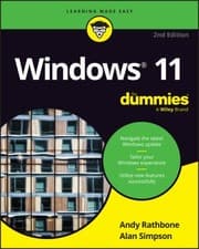 Tapa de Windows 11 for Dummies, 2nd Edition