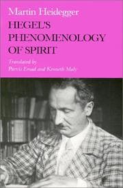 Tapa de Hegel's Phenomenology of Spirit (Studies in Phenomenology and Existential Philosophy)