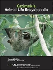 Tapa de Grzimeks Animal Life Encyclopedia