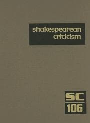 Tapa de Shakespearean Criticism