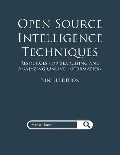 Tapa de Open Source Intelligence Techniques