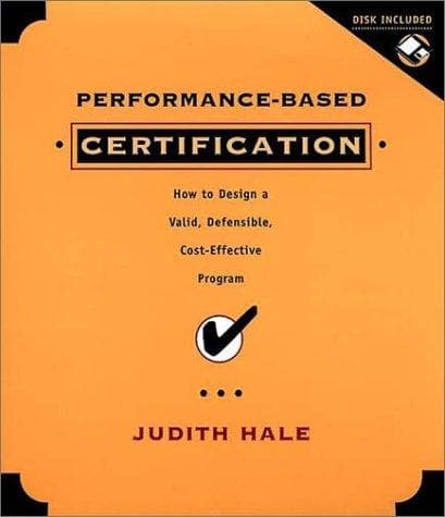 Tapa de Performance-Based Certification