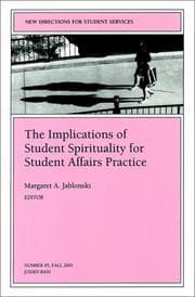 Tapa de The implications of student spirituality for student affairs practice