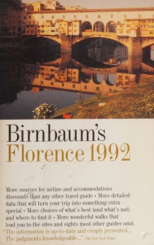 Tapa de Birnbaum's Florence 1992