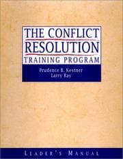 Tapa de The conflict resolution training program