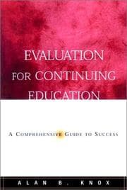 Tapa de Evaluation for Continuing Education