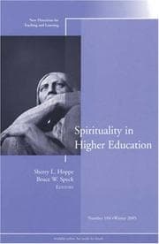 Tapa de Spirituality in Higher Education