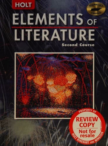 Tapa de Holt Elements of Literature