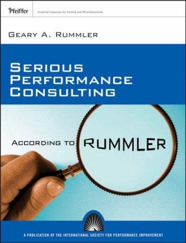 Tapa de Serious Performance Consulting According to Rummler
