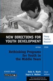 Tapa de Rethinking programs for youth in the middle years