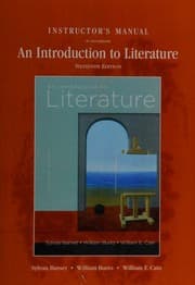 Tapa de Instructor's Manual to Accompany an Introduction to Literature--seventh edition