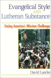 Tapa de Evangelical Style and Lutheran Substance