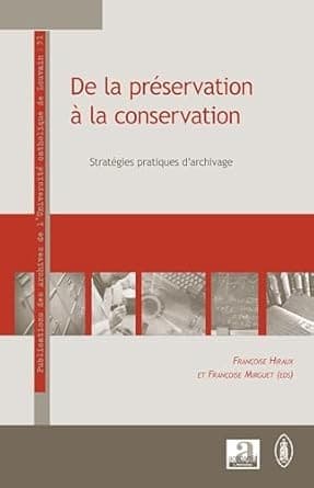 Tapa de De la préservation à la conservation