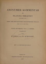 Tapa de Anonymer kommentar zu Platons Theaetet (papyrus 9782) nebst drei bruchstücken philosophischen inhalts (pap. n. 8; p. 9766. 9569)