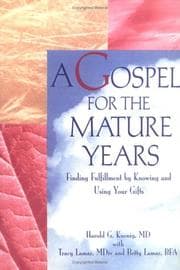 Tapa de A gospel for the mature years