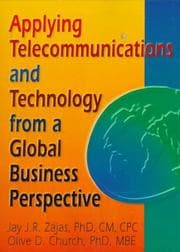Tapa de Applying telecommunications and technology from a global business perspective