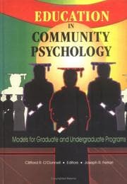 Tapa de Education in Community Psychology