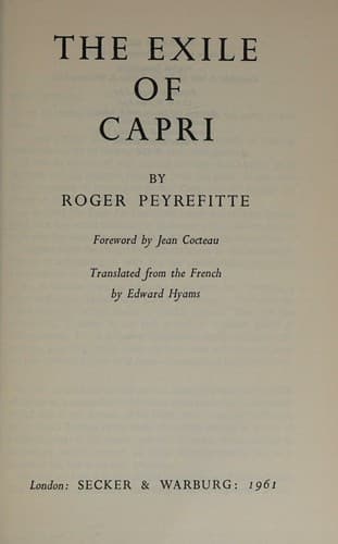 Tapa de The Exile of Capri