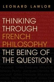 Tapa de Thinking Through French Philosophy