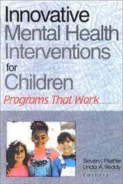Tapa de Innovative mental health interventions for children