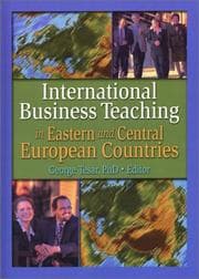 Tapa de International Business Teaching in Eastern and Central European Countries