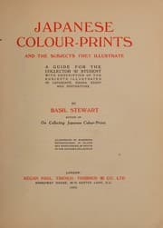 Tapa de Japanese colour-prints and the subjects they illustrate