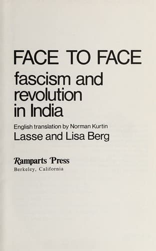Tapa de Face to face
