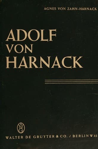 Tapa de Adolf von Harnack