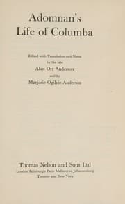 Tapa de Adomnan's Life of Columba