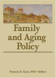 Tapa de Family and Aging Policy